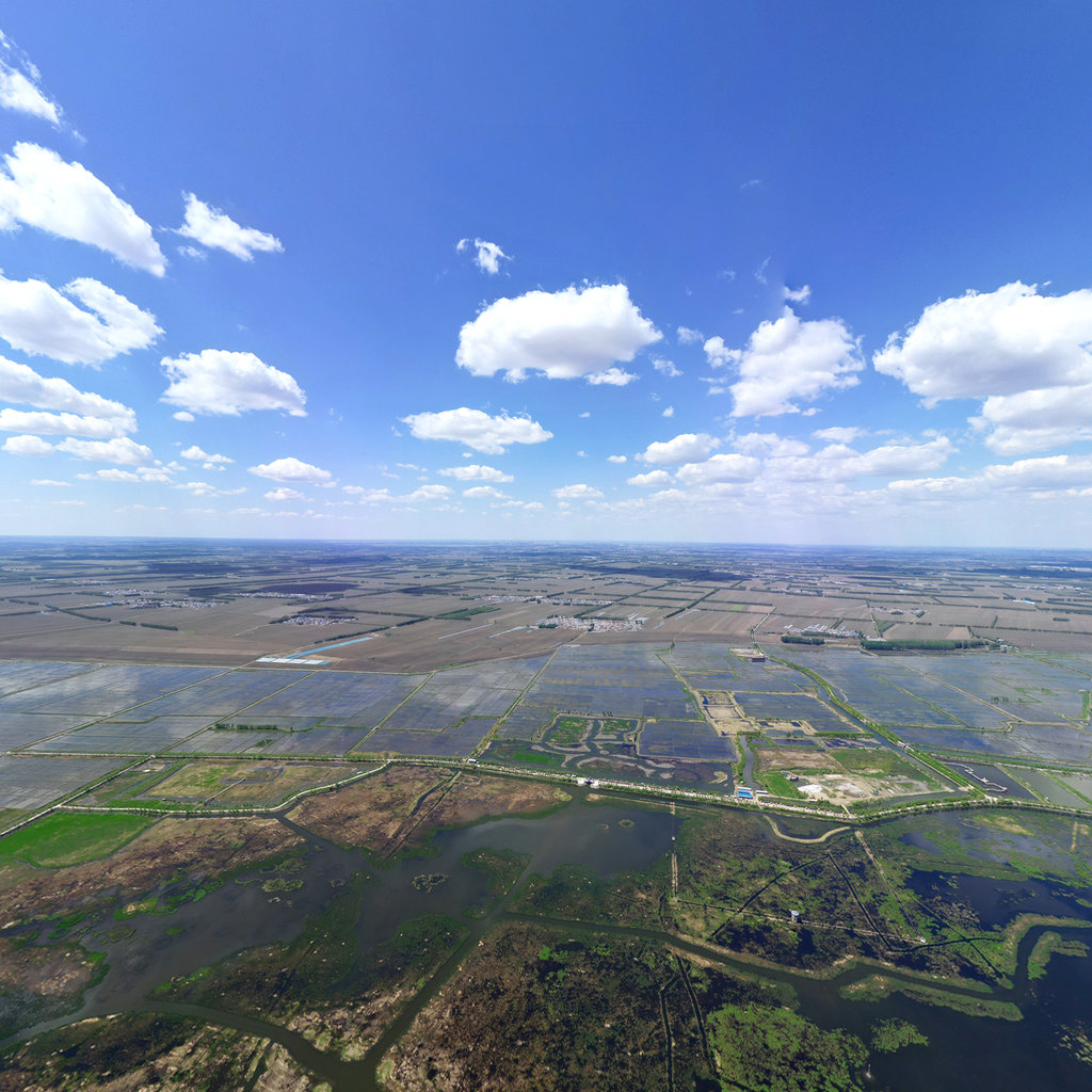 千鹤岛旅游风景区初夏鸟瞰